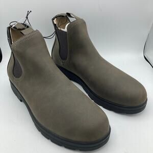 Goodfellow Huxley Faux Leather Casual Dress Brown Chelsea Boots -- Men's 11.5